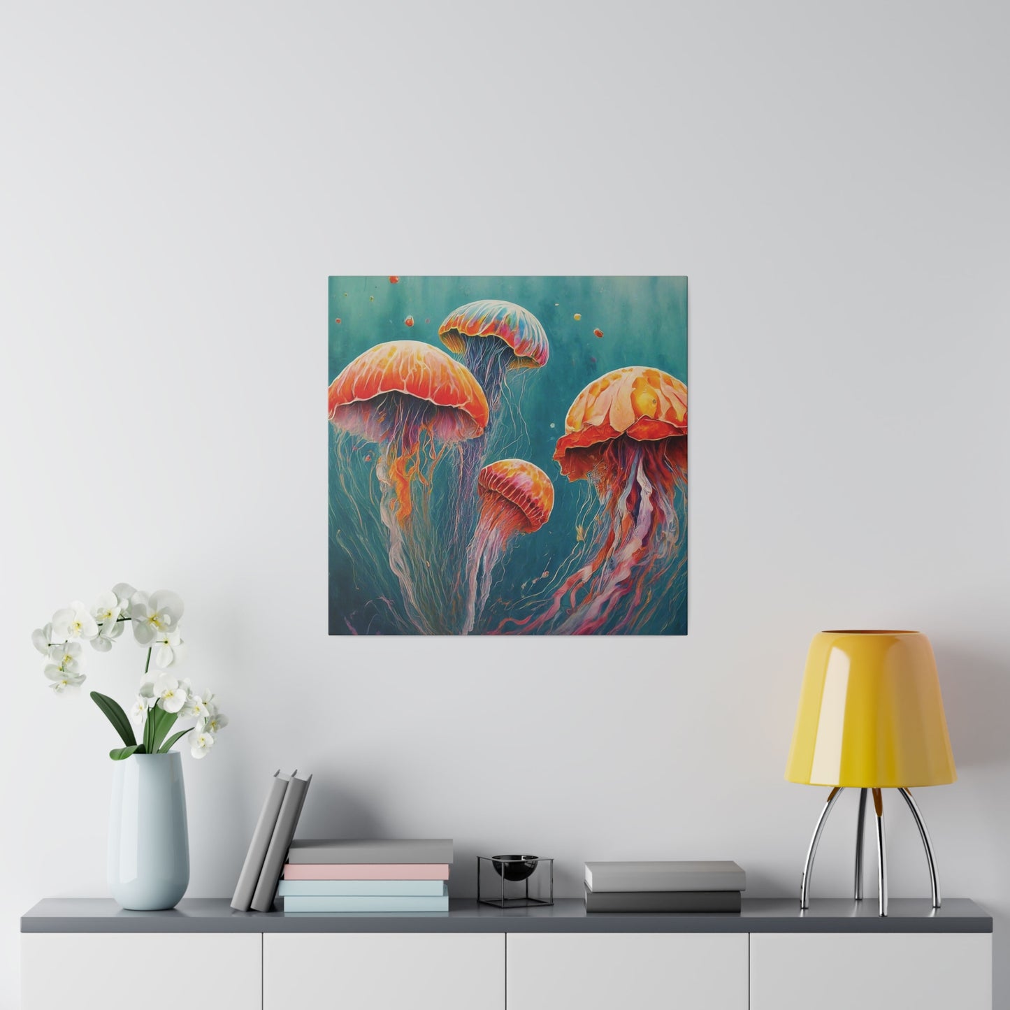 Jellyfish Canvas Print Wall Art Décor, Beach Décor