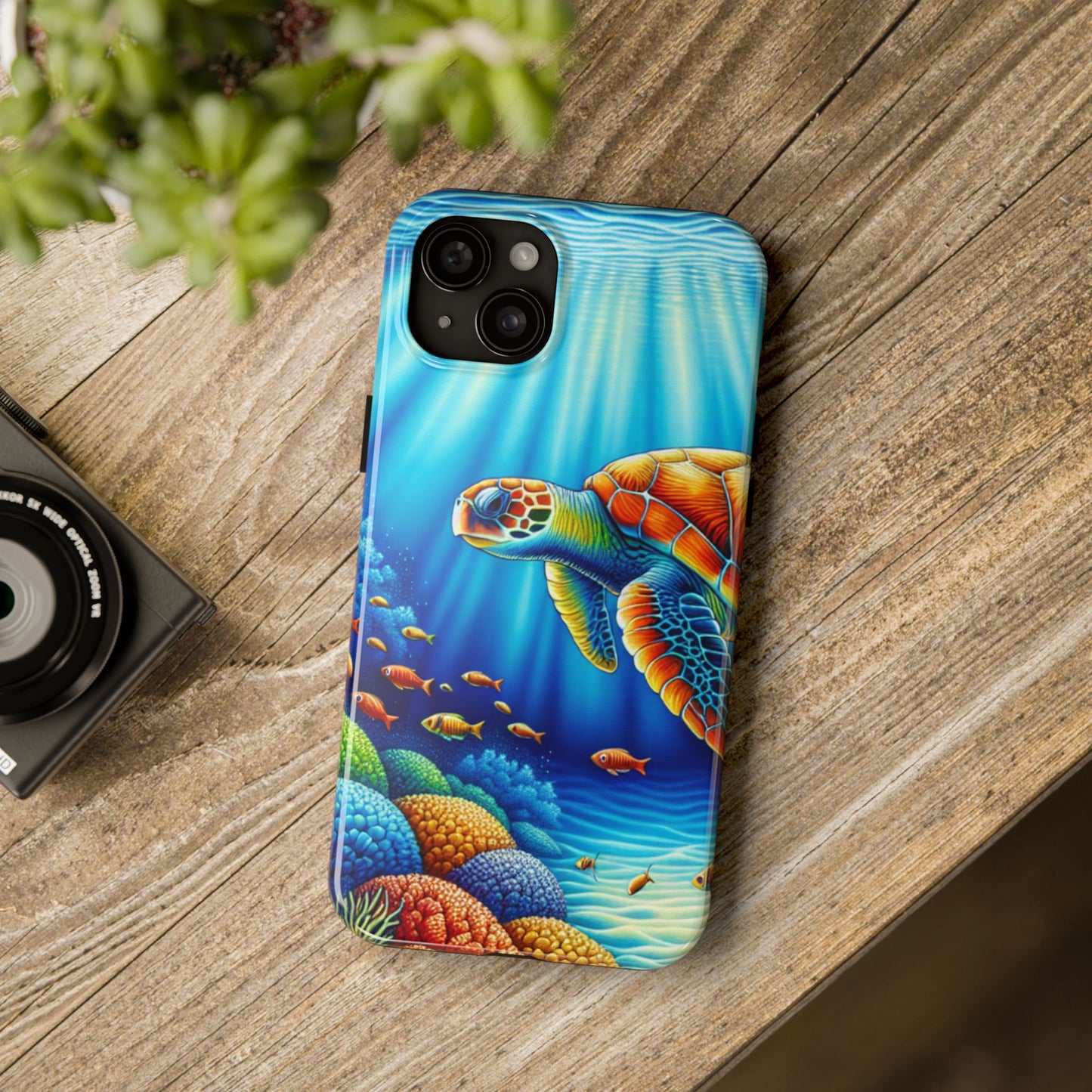 Sea Turtle iPhone 15 Tough Phone Case