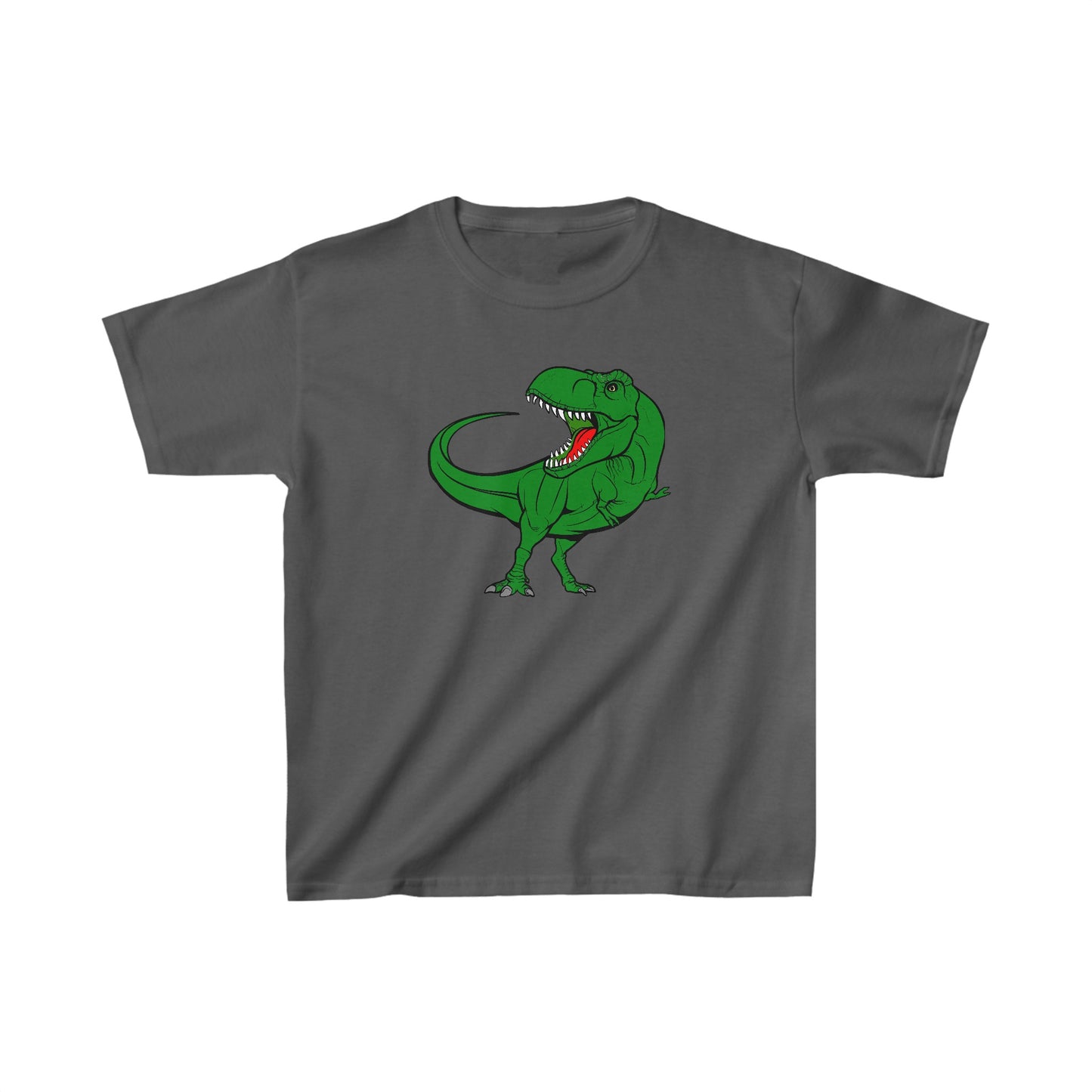 Kids Green Trex Dinosaur Tshirt