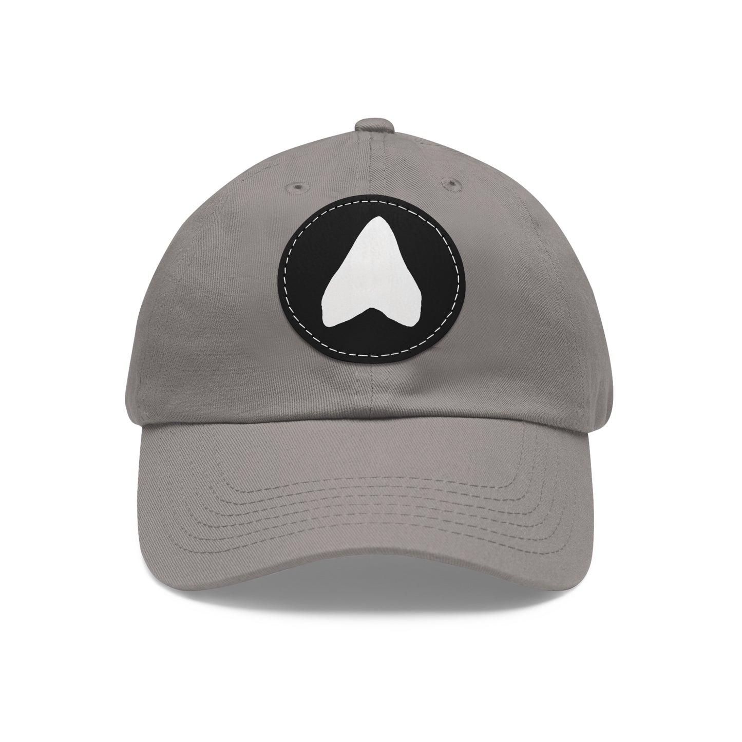 Megalodon Shark Tooth Hat\Cap with Leather Patch - Multiple Colors