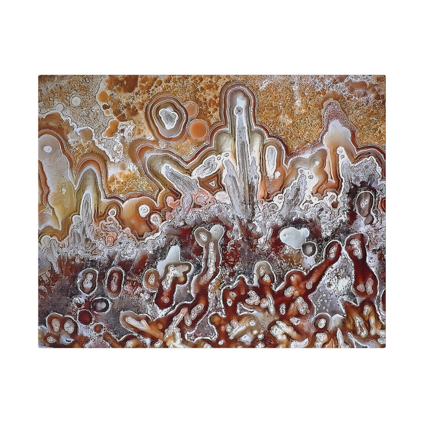 Lacy Agate Canvas Print Wall Art Décor