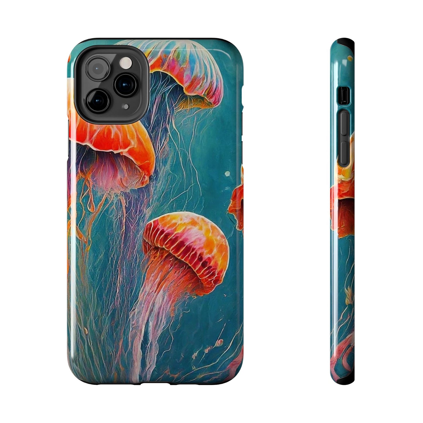 Multi Jellyfish iPhone 11 Tough Phone Case