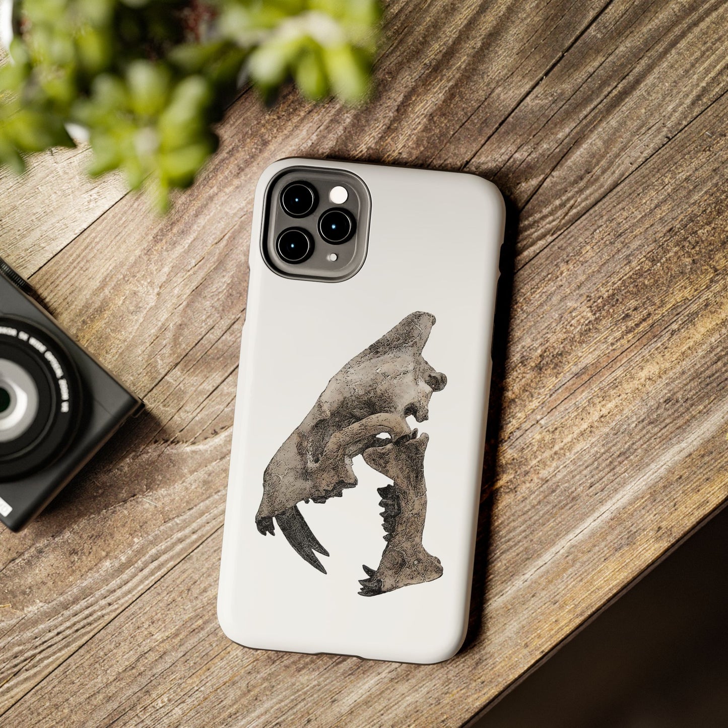 Ink Sketch Saber Cat iPhone 11 Tough Phone Case