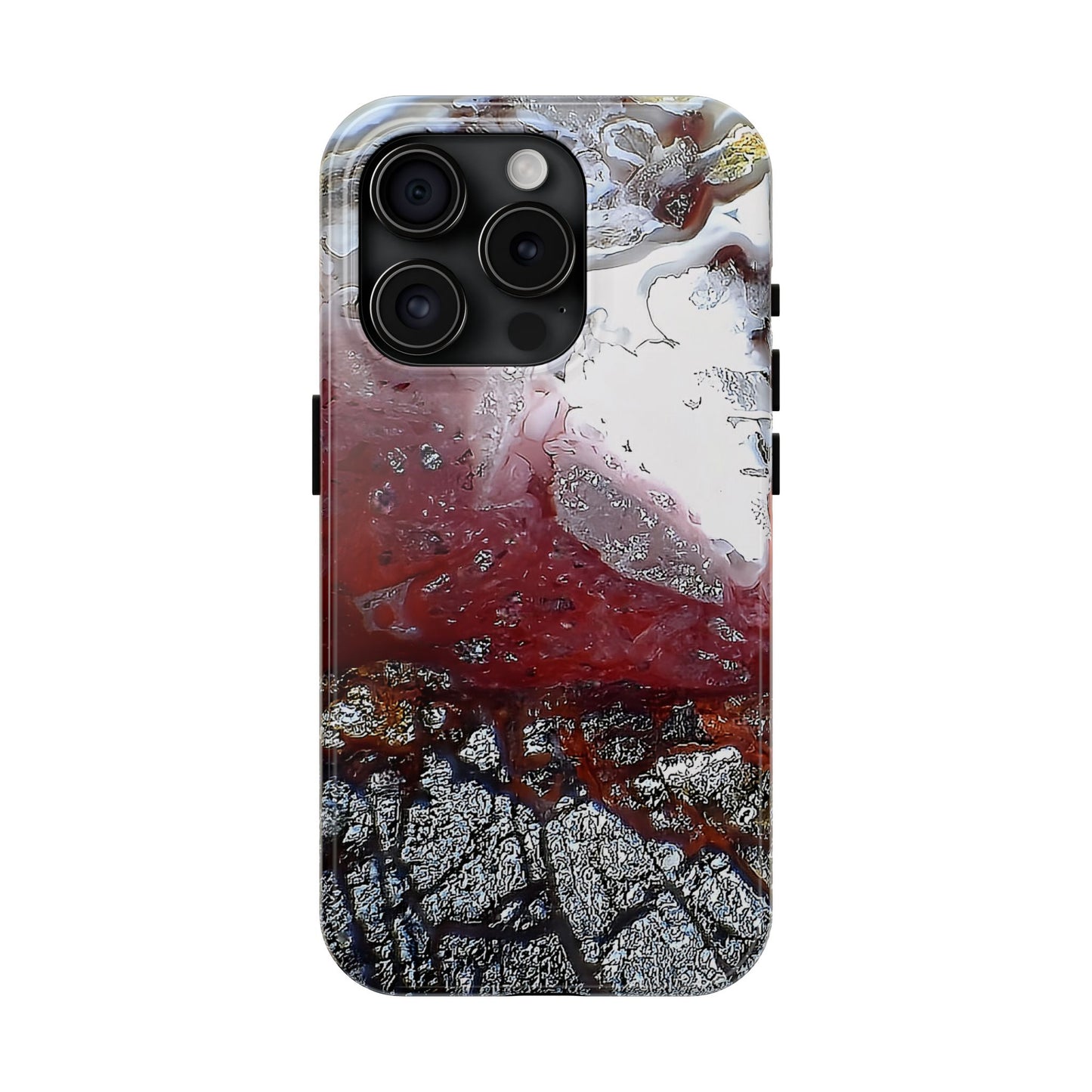 Laguna Lace Agate iPhone 15 Tough Phone Case