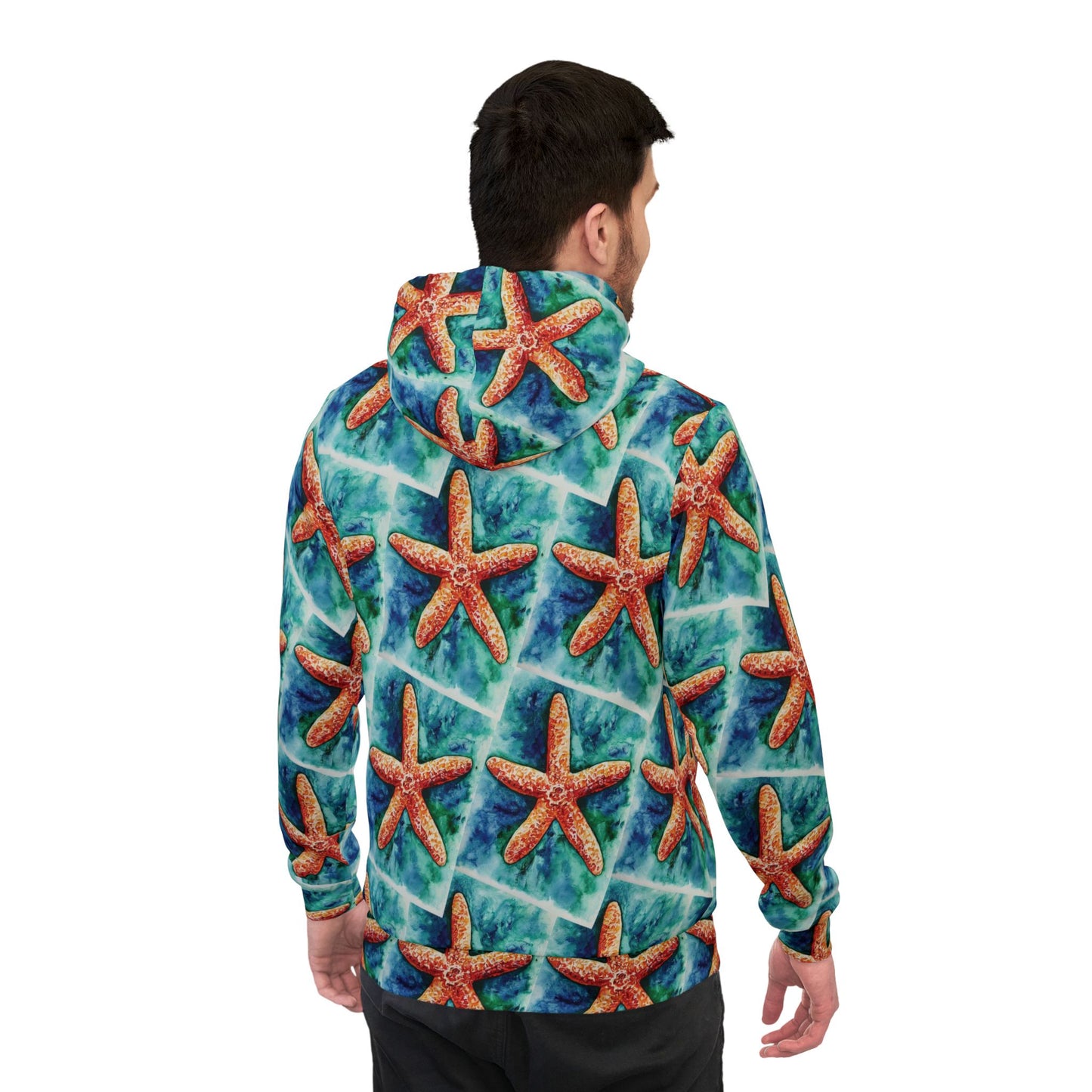 Copy of Colorful Unisex Watercolor Starfish Beach Art Hoodie