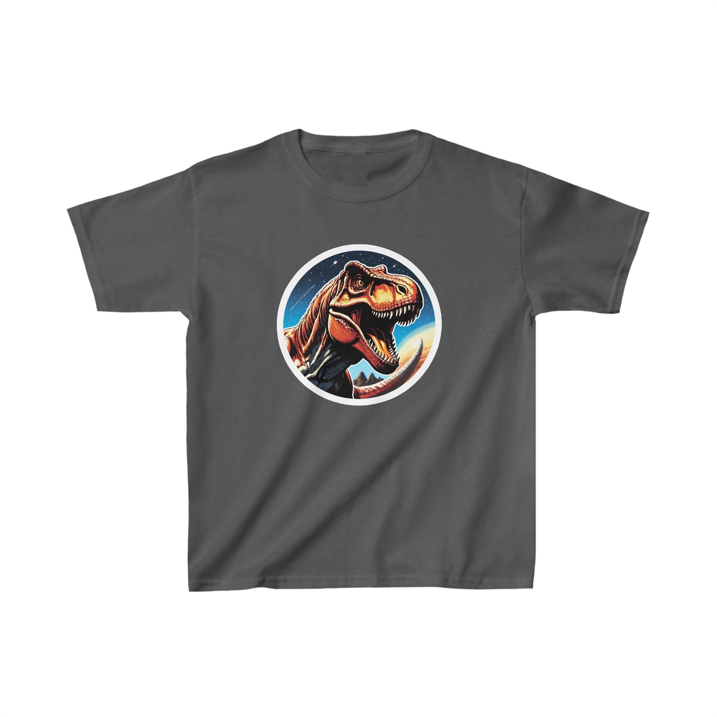 Kids Tyrannosaurus rex Head Dinosaur T-shirt