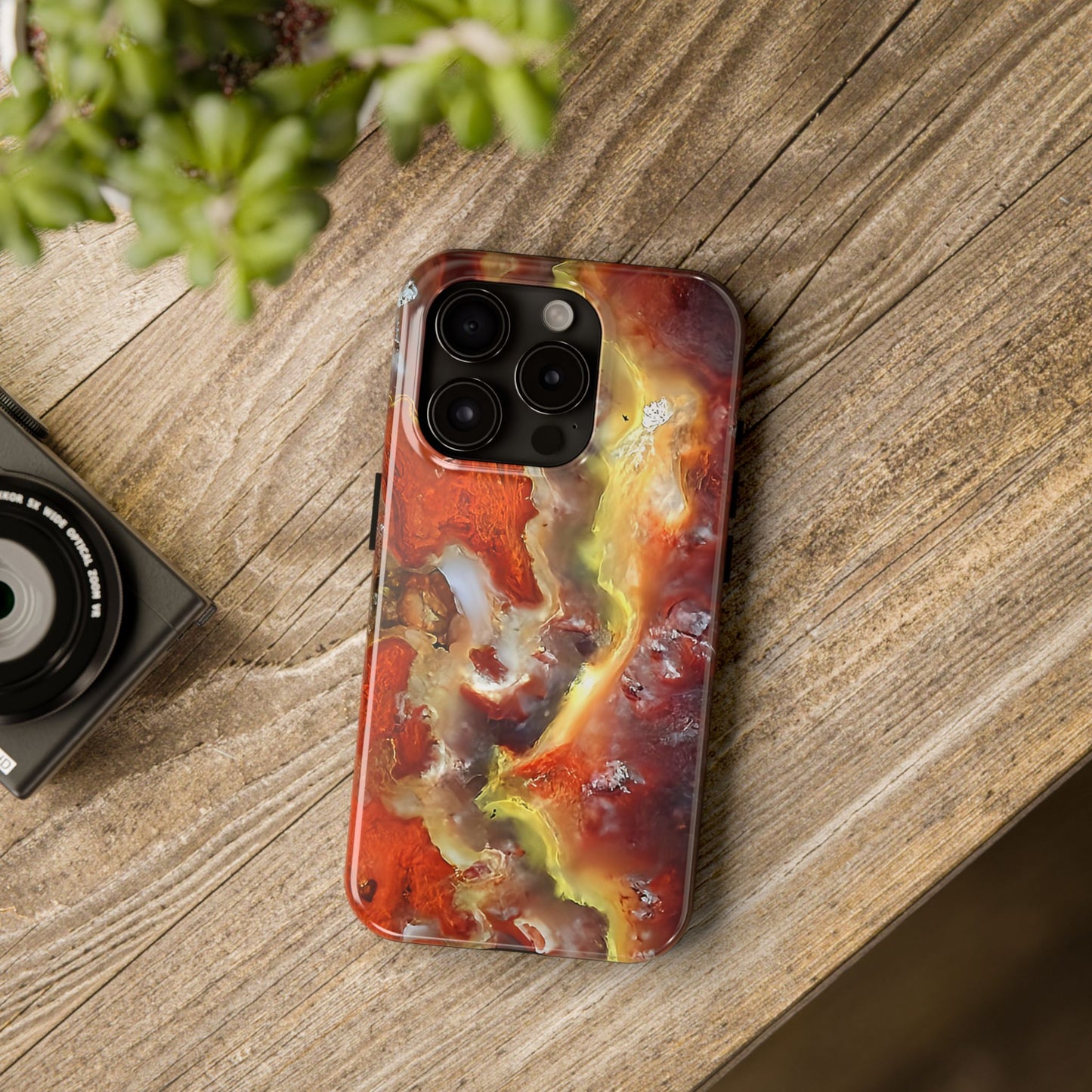 Wildfire Hyalite Bubble Opal iPhone 15 Tough Phone Case