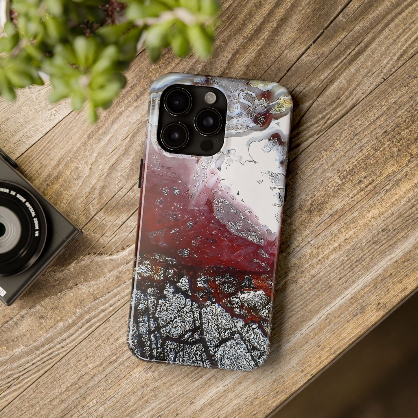 Laguna Lace Agate iPhone 15 Tough Phone Case
