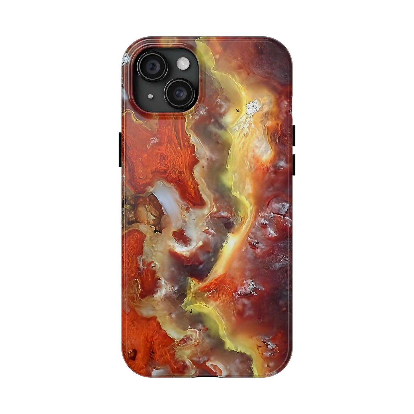 Wildfire Hyalite Bubble Opal iPhone 15 Tough Phone Case