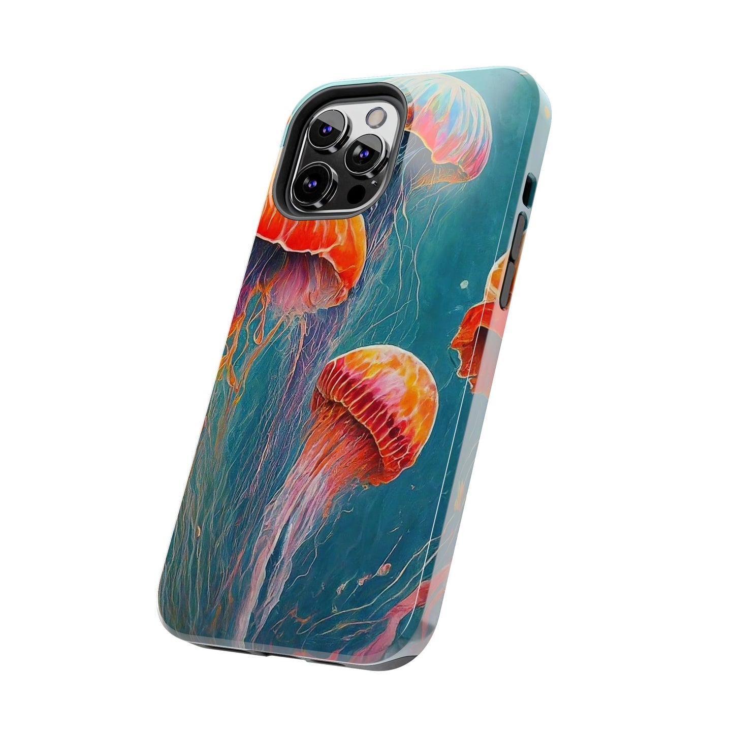 Multi Jellyfish iPhone 12 Tough Phone Case