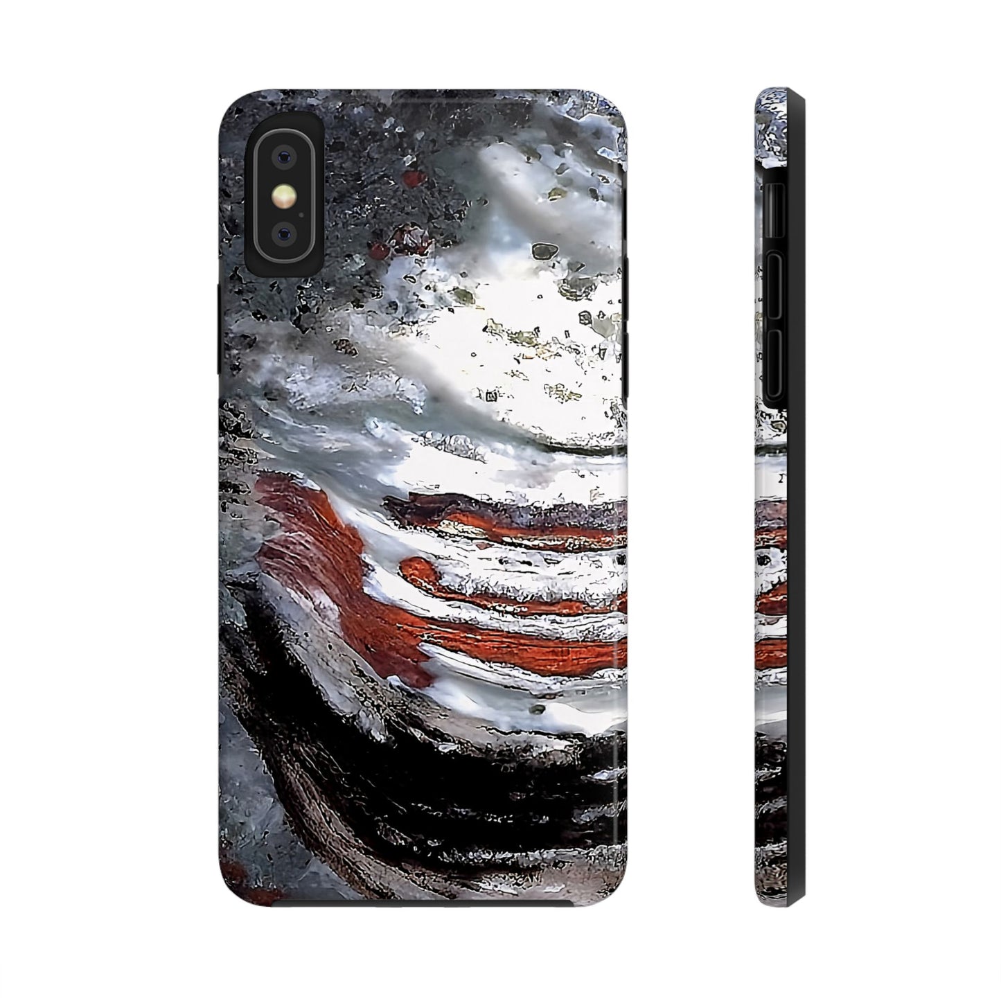 Stromatolite Collenia undosa iPhone X Tough Phone Case
