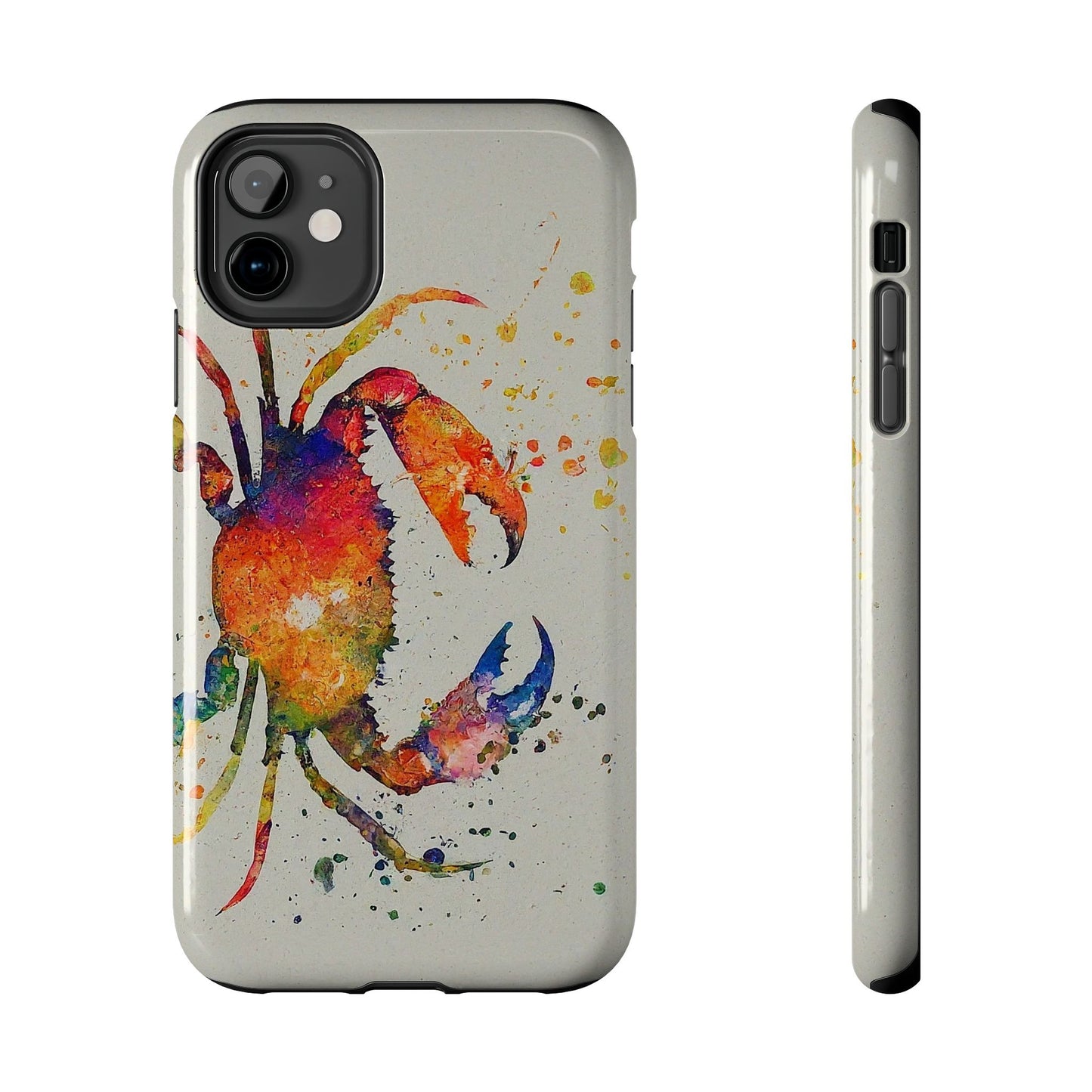 Water Color Crab iPhone 11 Tough Phone Case