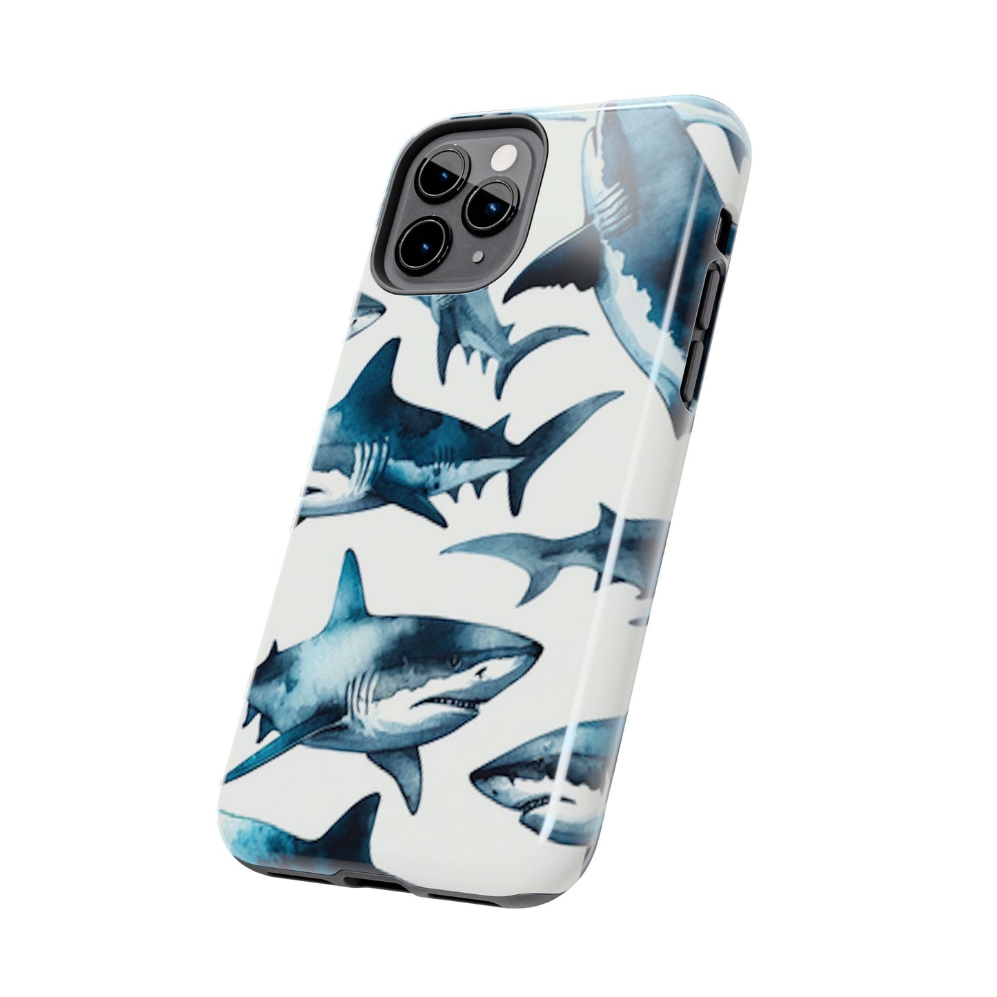 Shark Pattern iPhone 11 Tough Phone Case