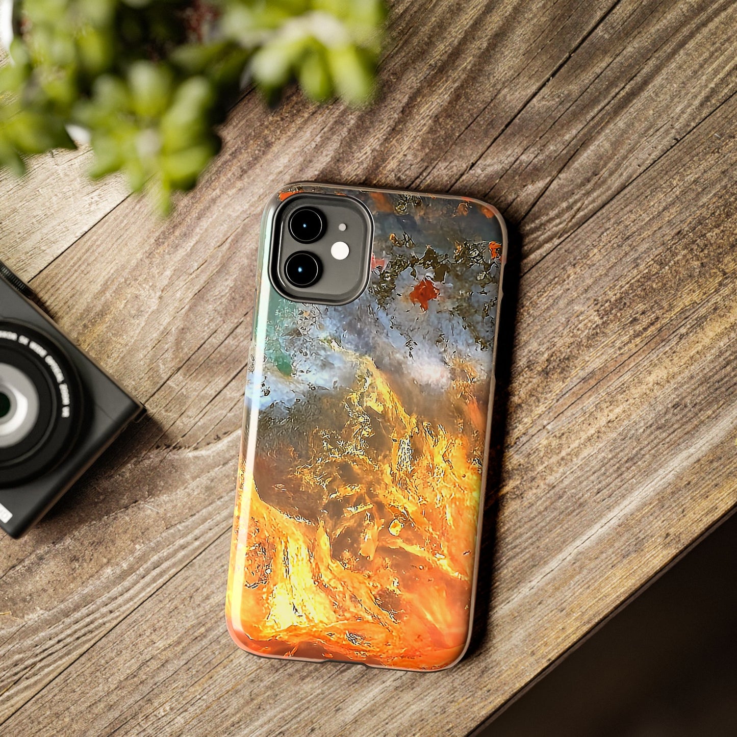 Flame Agate iPhone 11 Tough Phone Case