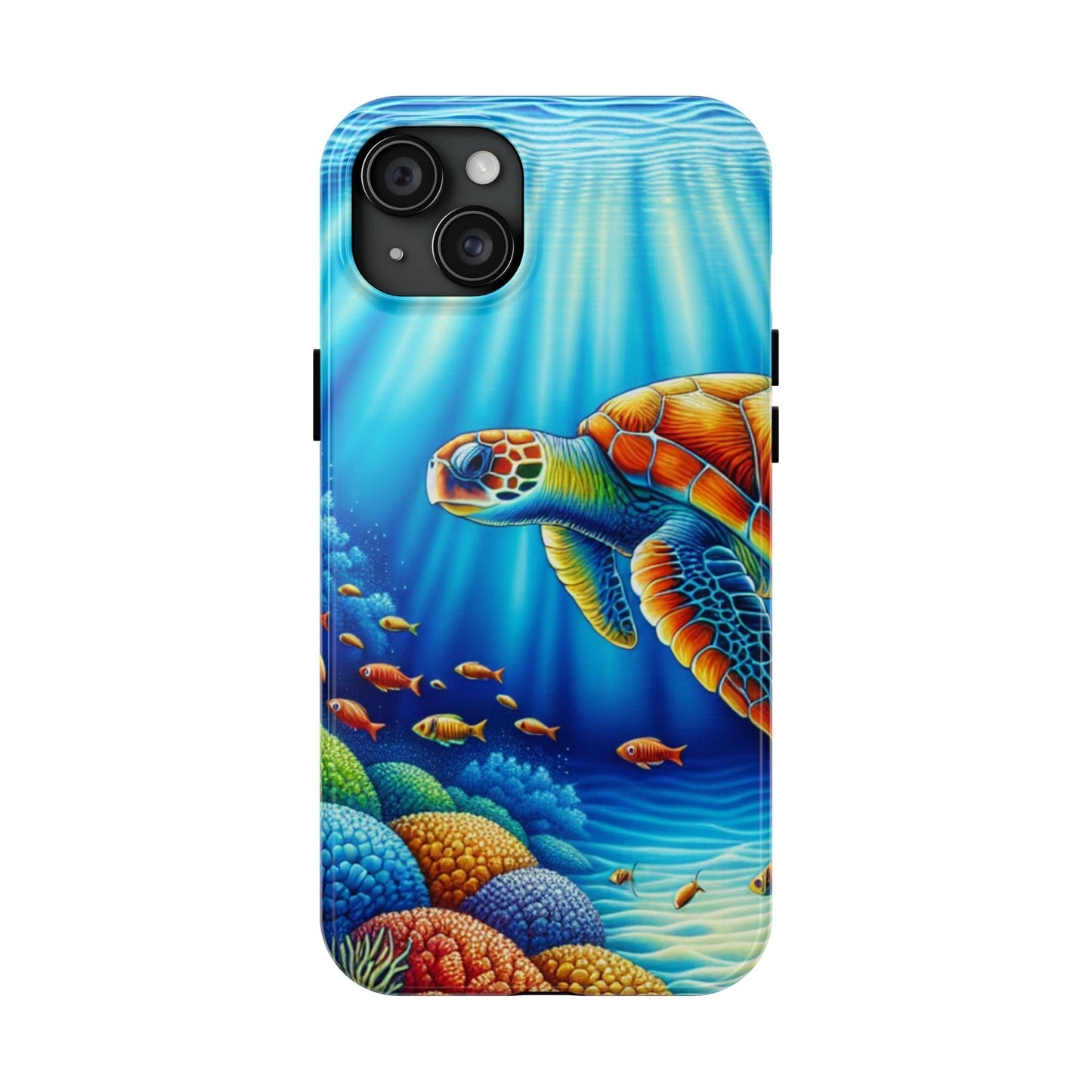 Sea Turtle iPhone 15 Tough Phone Case