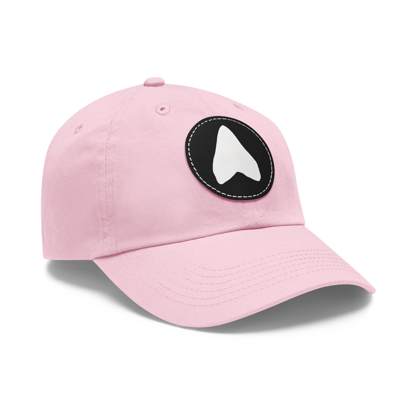 Megalodon Shark Tooth Hat\Cap with Leather Patch - Multiple Colors
