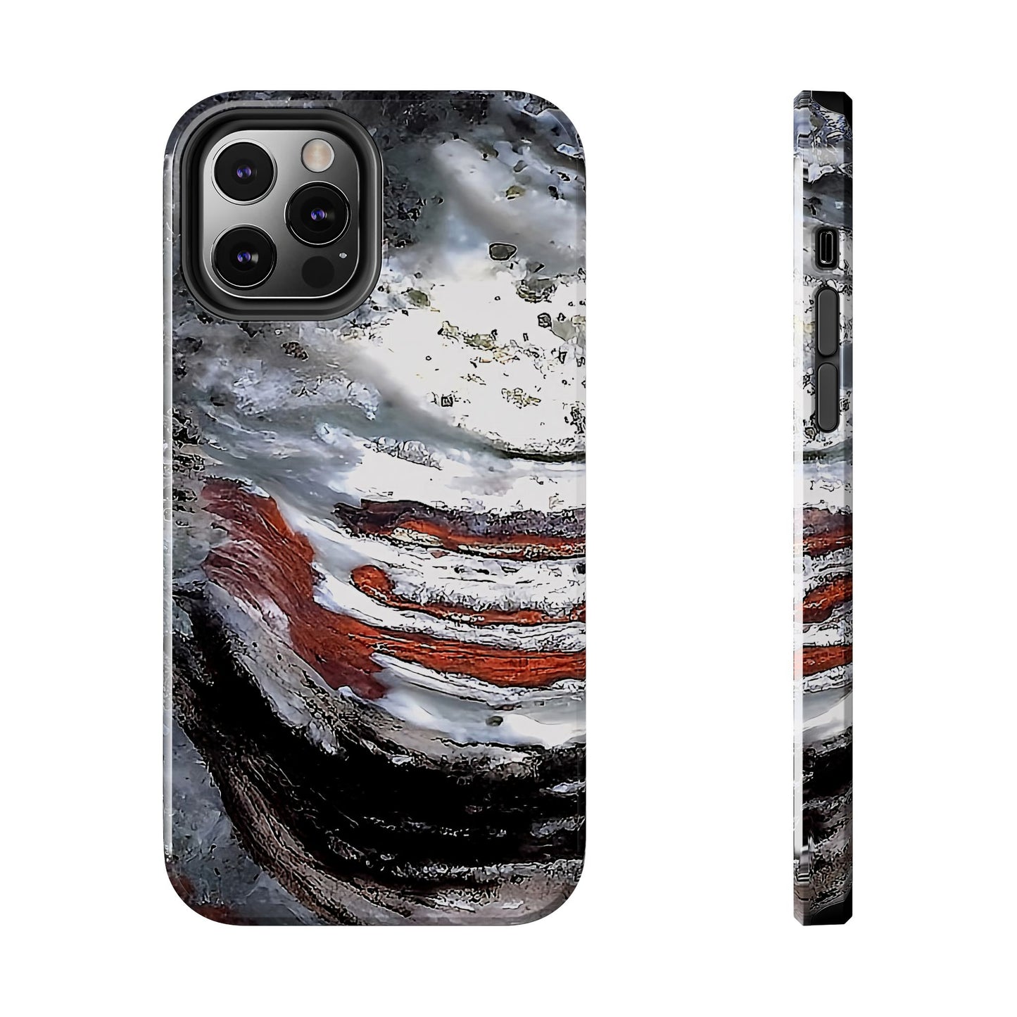 Stromatolite Collenia undosa iPhone 12 Tough Phone Case