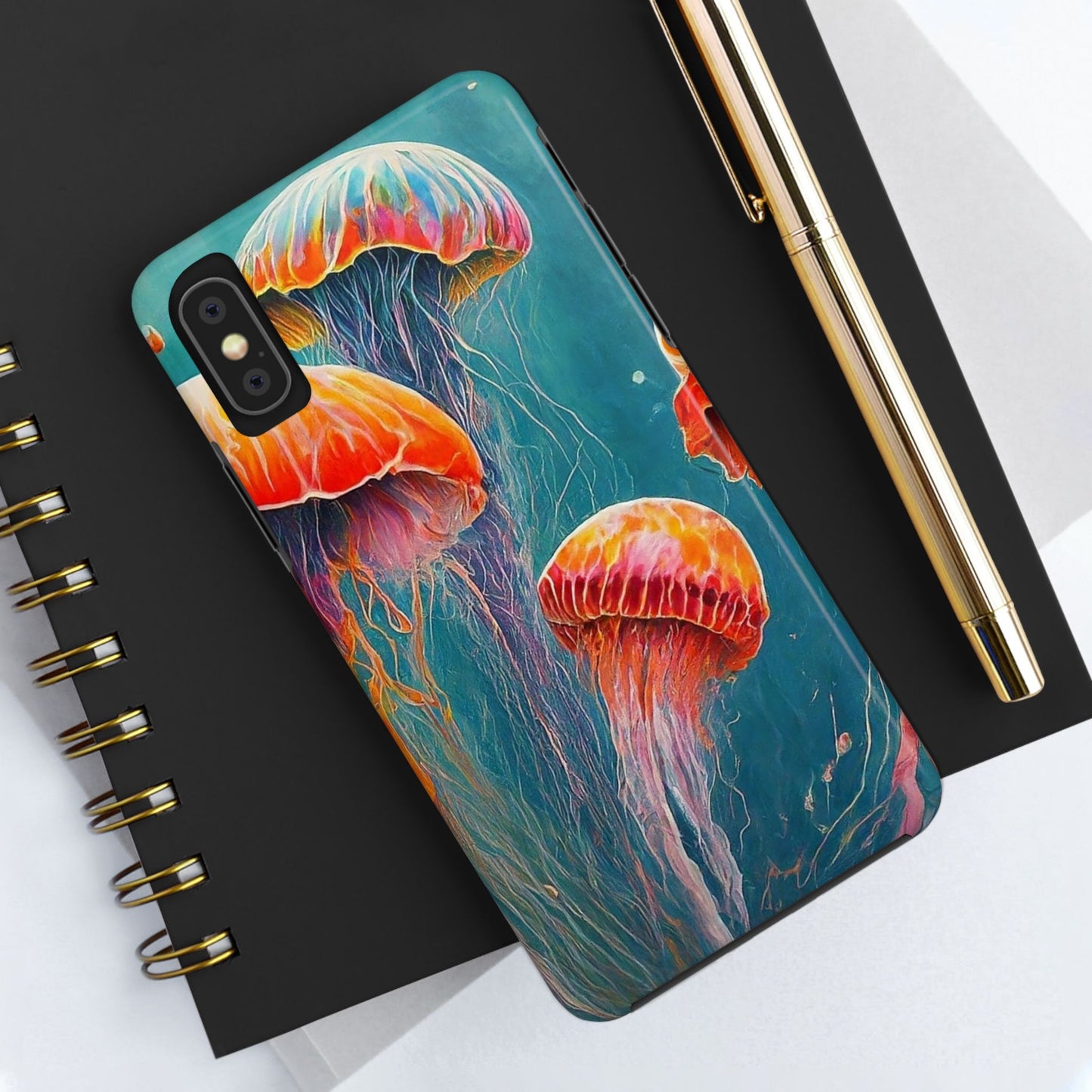 Multi Jellyfish iPhone X Tough Phone Case