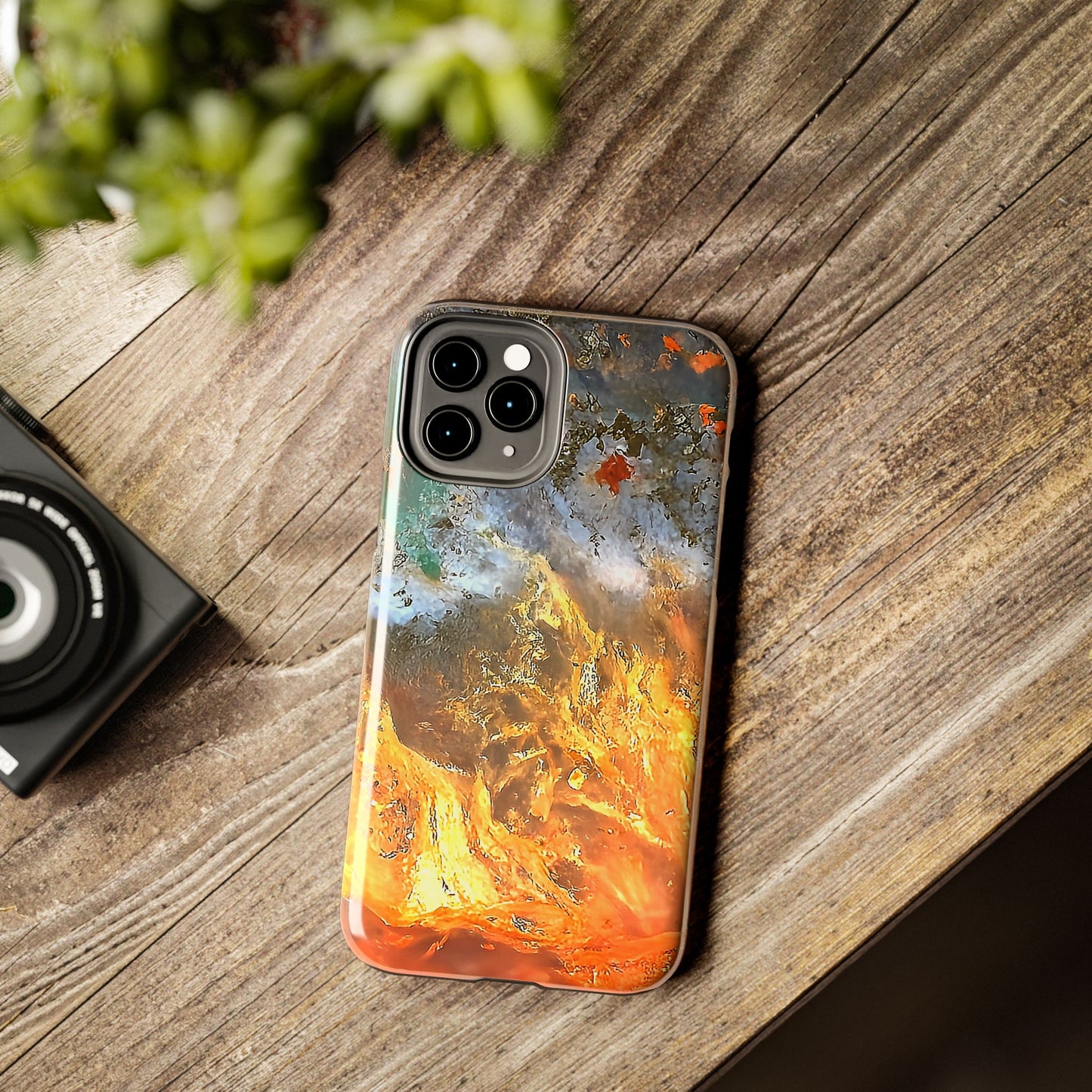 Flame Agate iPhone 11 Tough Phone Case