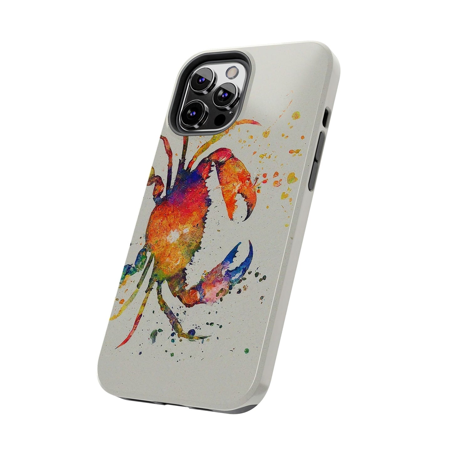 Water Color Crab iPhone 12 Tough Phone Case