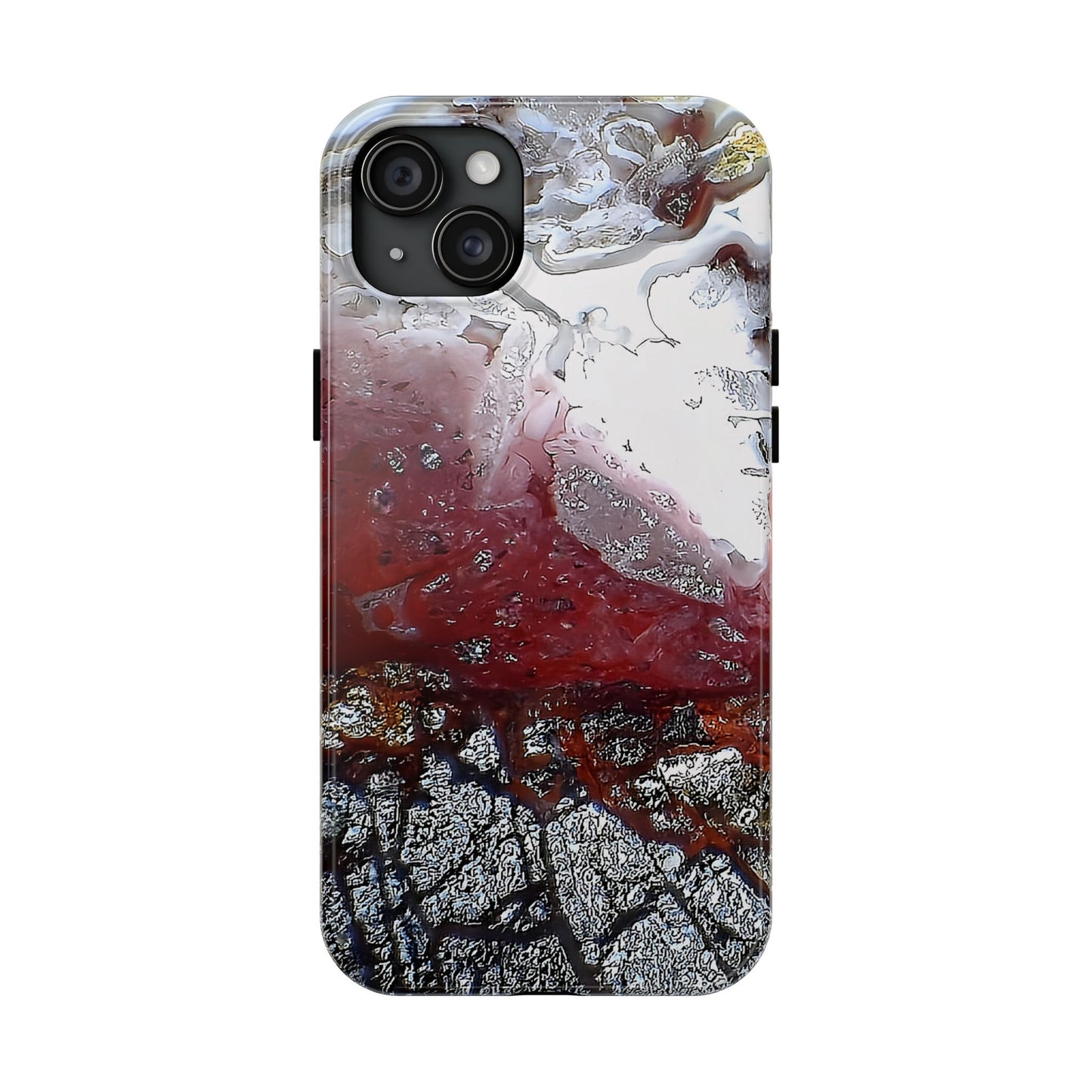 Laguna Lace Agate iPhone 15 Tough Phone Case
