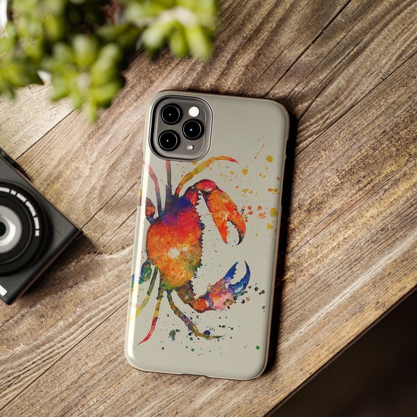 Water Color Crab iPhone 11 Tough Phone Case