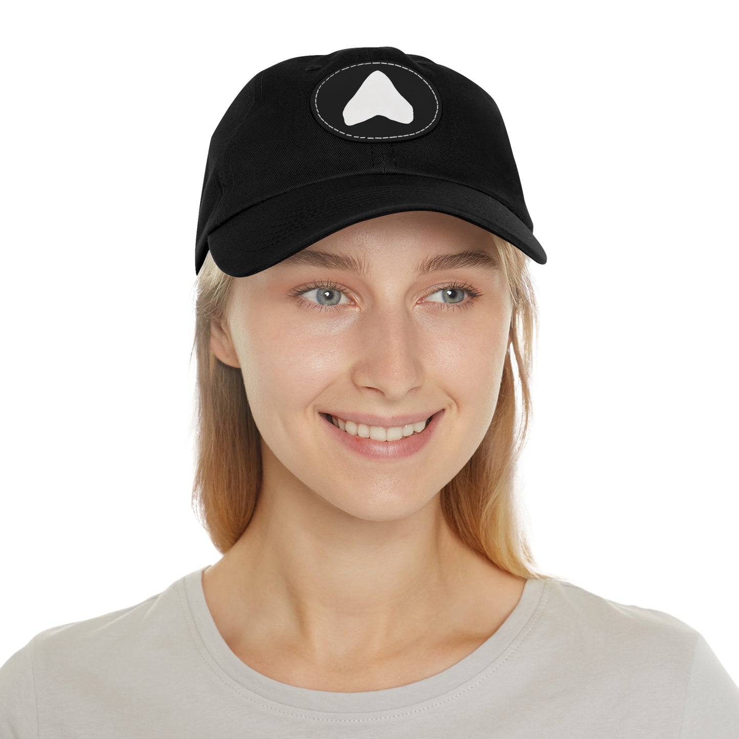 Megalodon Shark Tooth Hat\Cap with Leather Patch - Multiple Colors