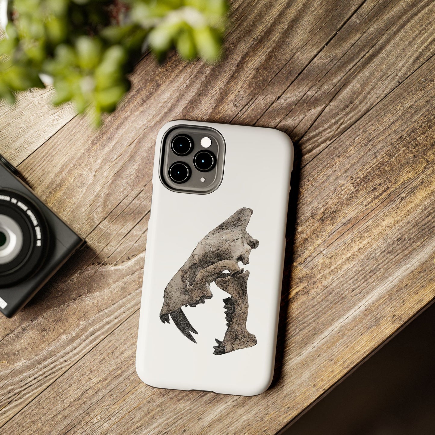 Ink Sketch Saber Cat iPhone 11 Tough Phone Case