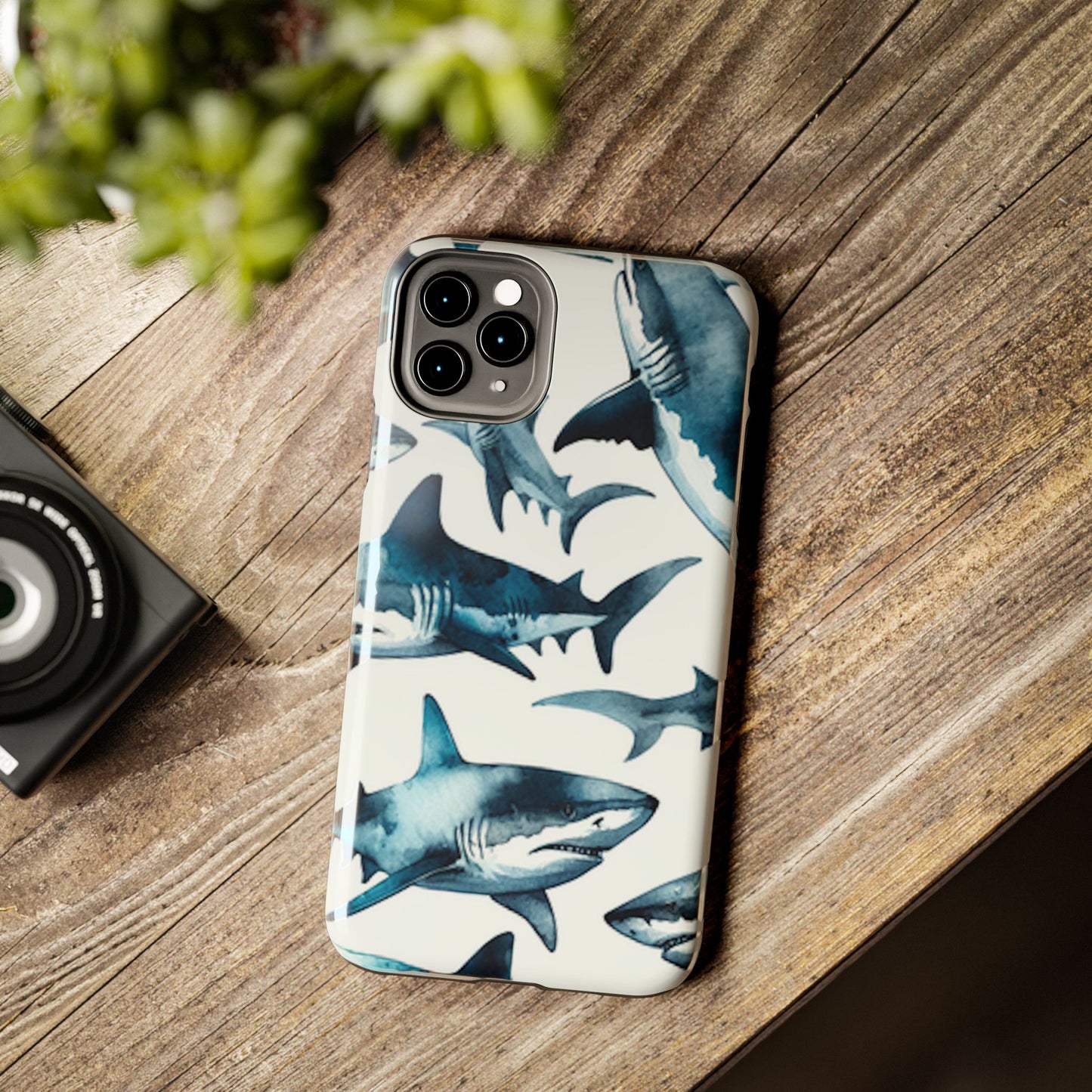 Shark Pattern iPhone 11 Tough Phone Case