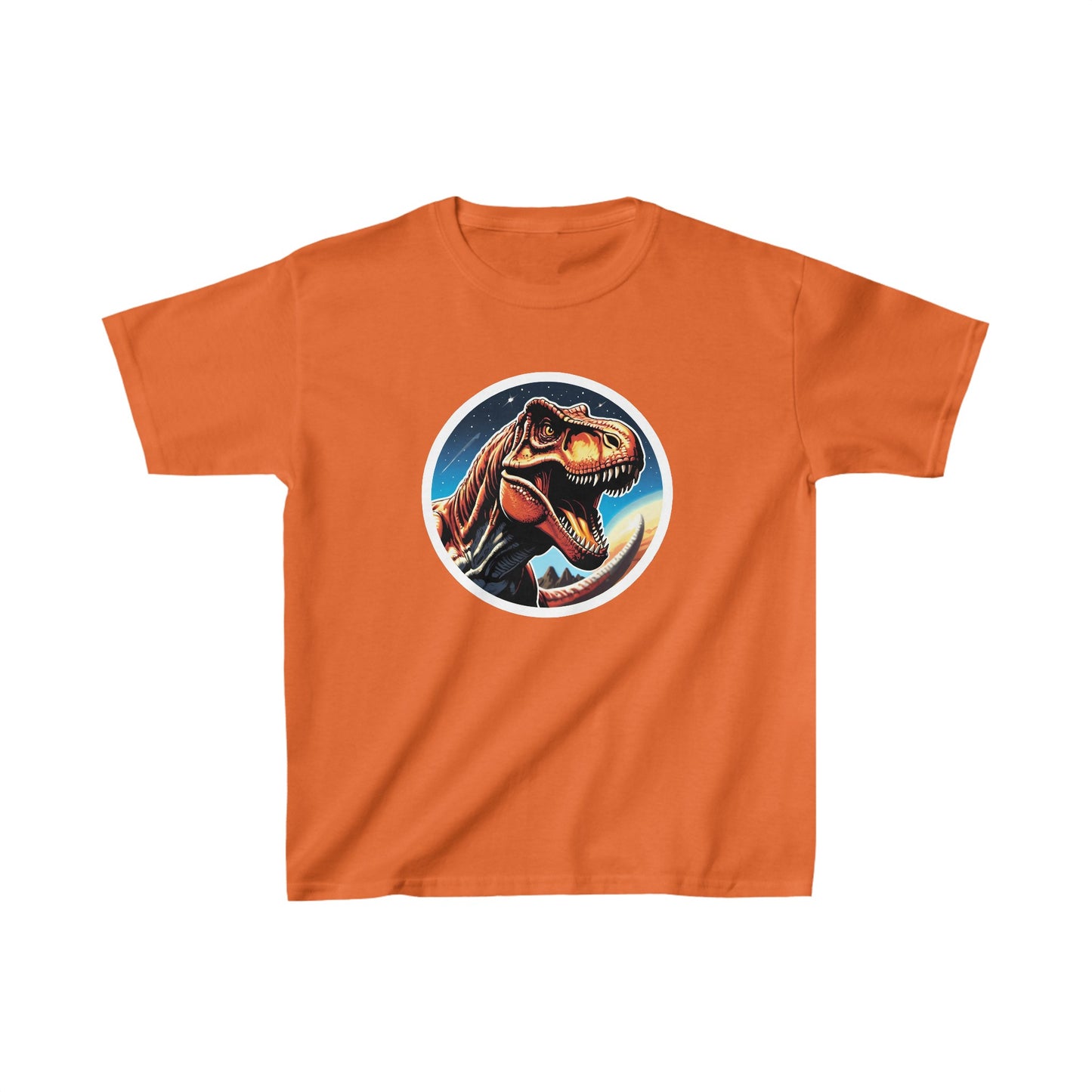 Kids Tyrannosaurus rex Head Dinosaur T-shirt