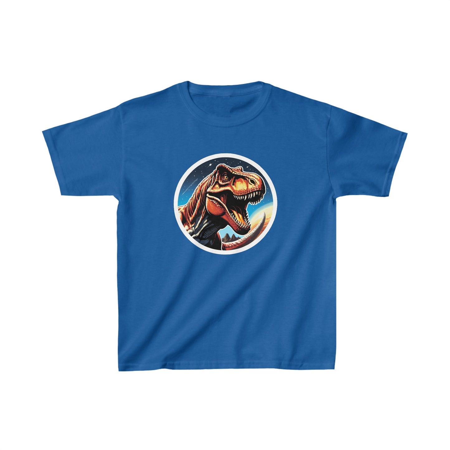 Kids Tyrannosaurus rex Head Dinosaur T-shirt