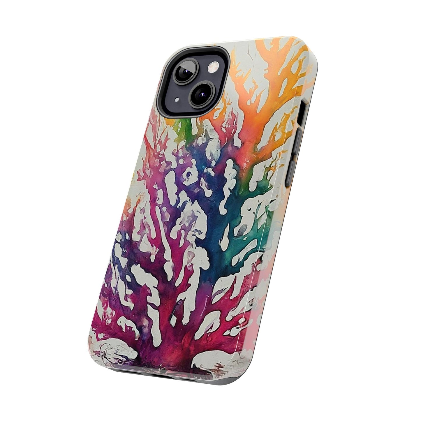 Water color Coral iPhone 13 Tough Phone Case