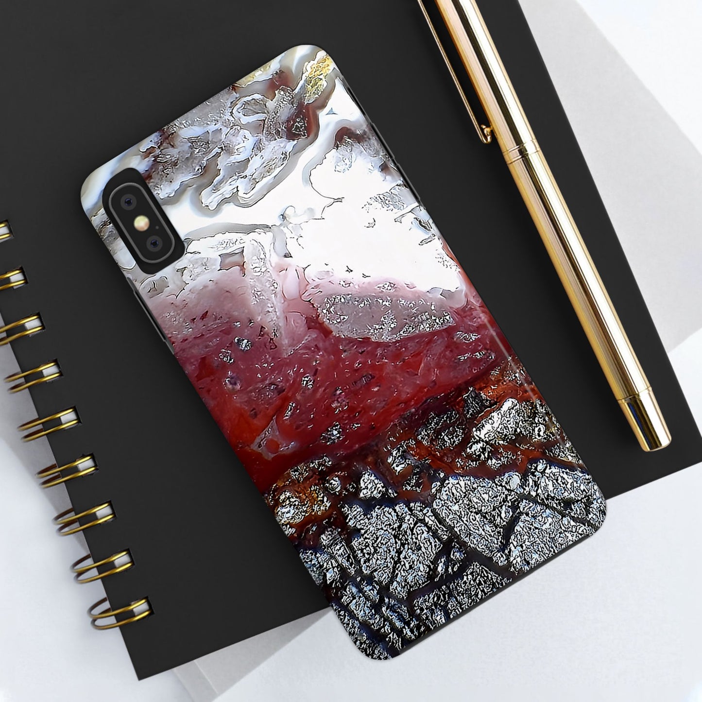 Laguna Lace Agate iPhone X Tough Phone Case