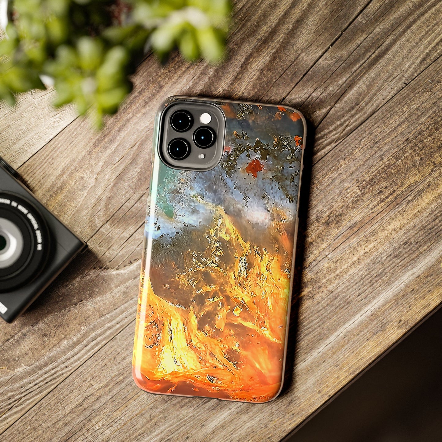 Flame Agate iPhone 11 Tough Phone Case