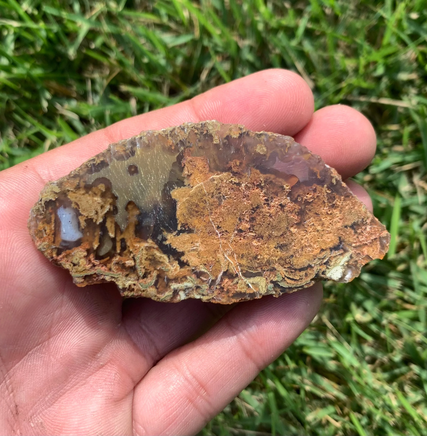 Polished Agate slab from Indonesia