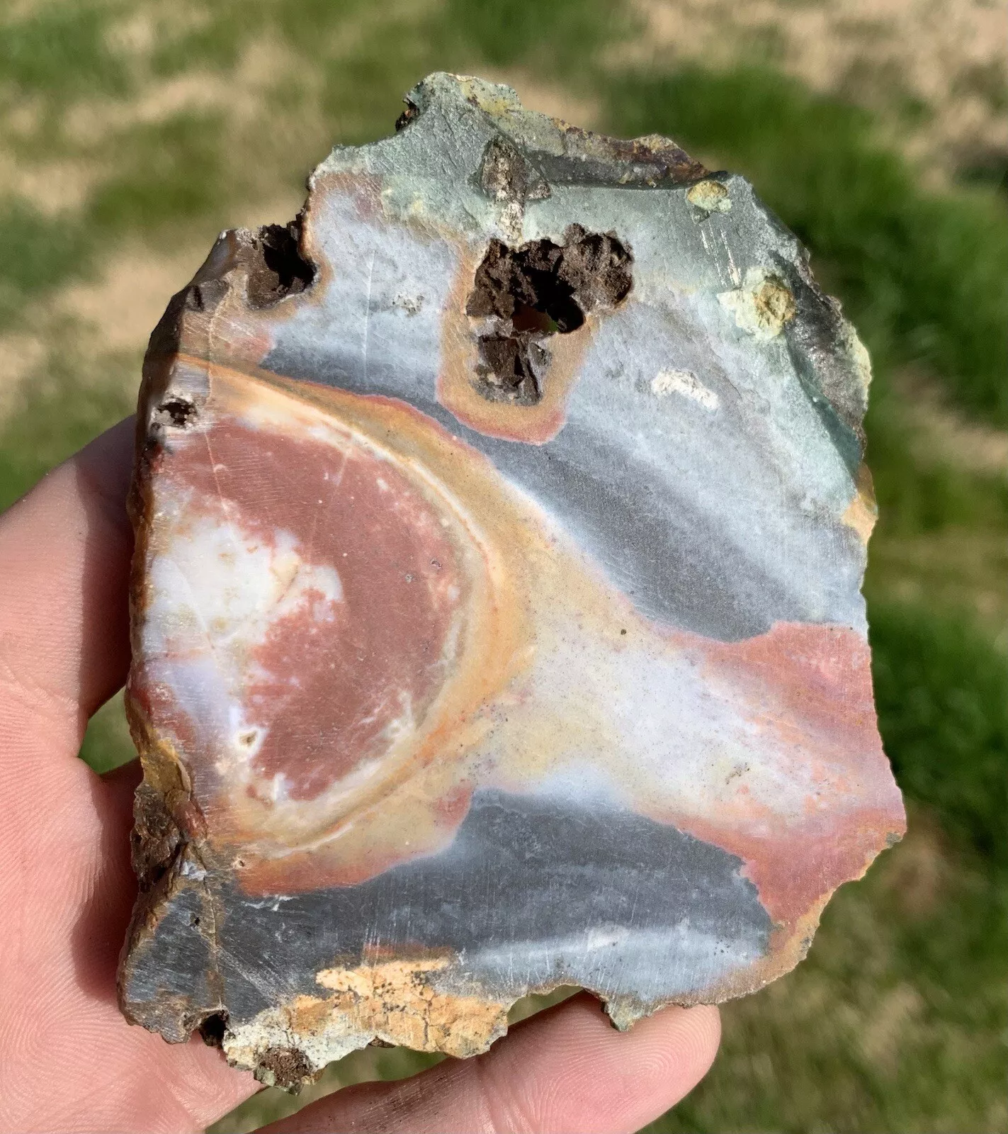 Jasper from Indonesia, Slab, Slice