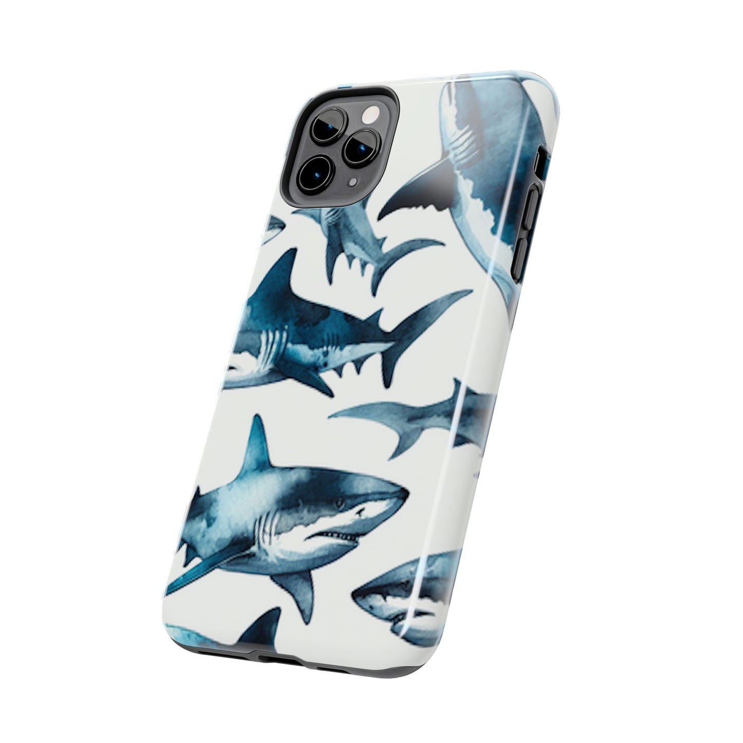 Shark Pattern iPhone 11 Tough Phone Case