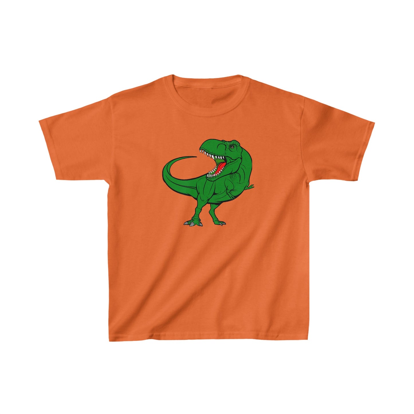 Kids Green Trex Dinosaur Tshirt