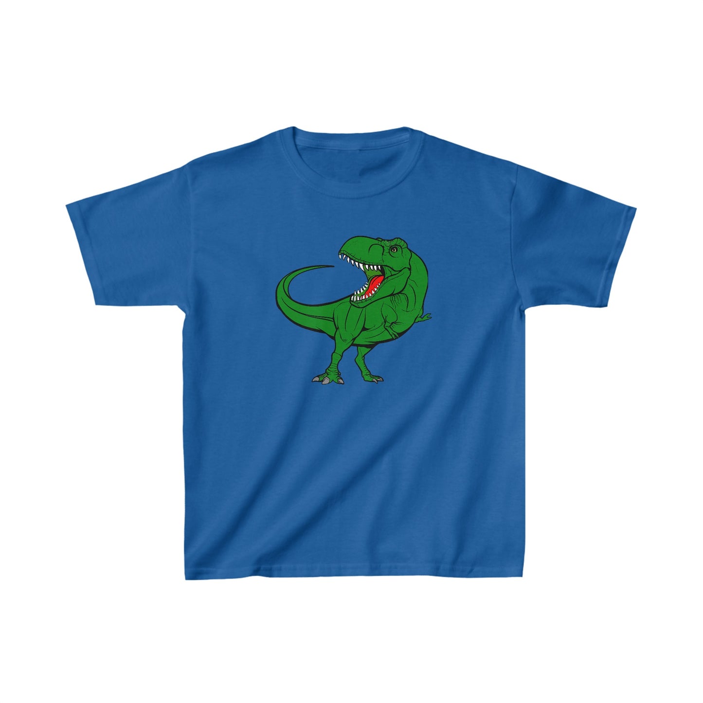 Kids Green Trex Dinosaur Tshirt