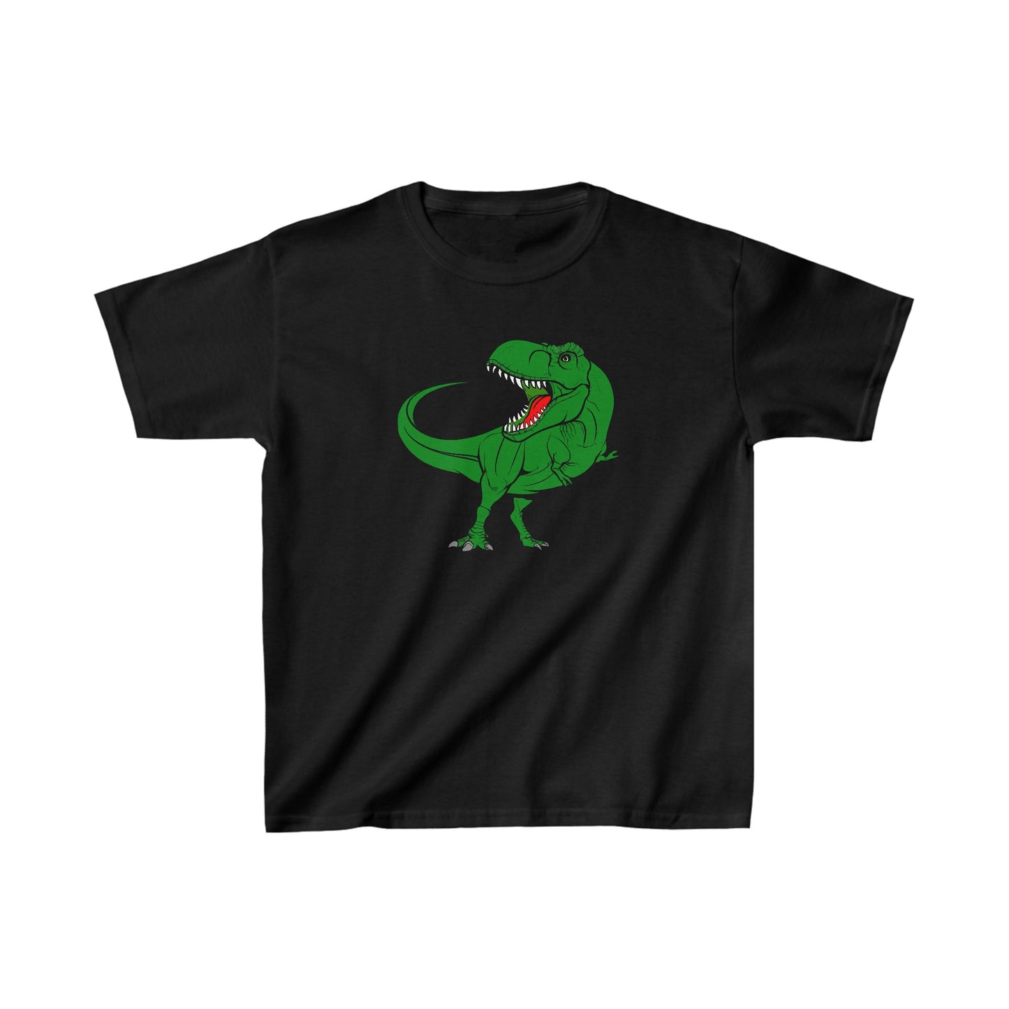 Kids Green Trex Dinosaur Tshirt