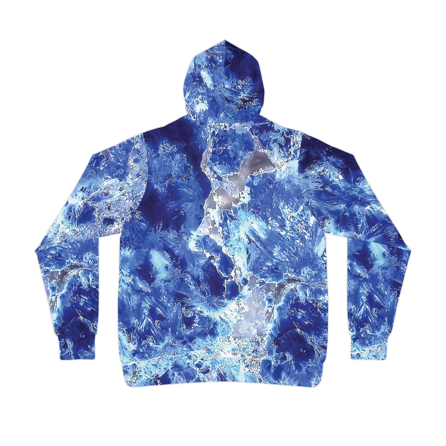 Vibrant rock art hoodies – Unique unisex custom hooded sweatshirt with a colorful shattuckite tie dye like patterns for men and women