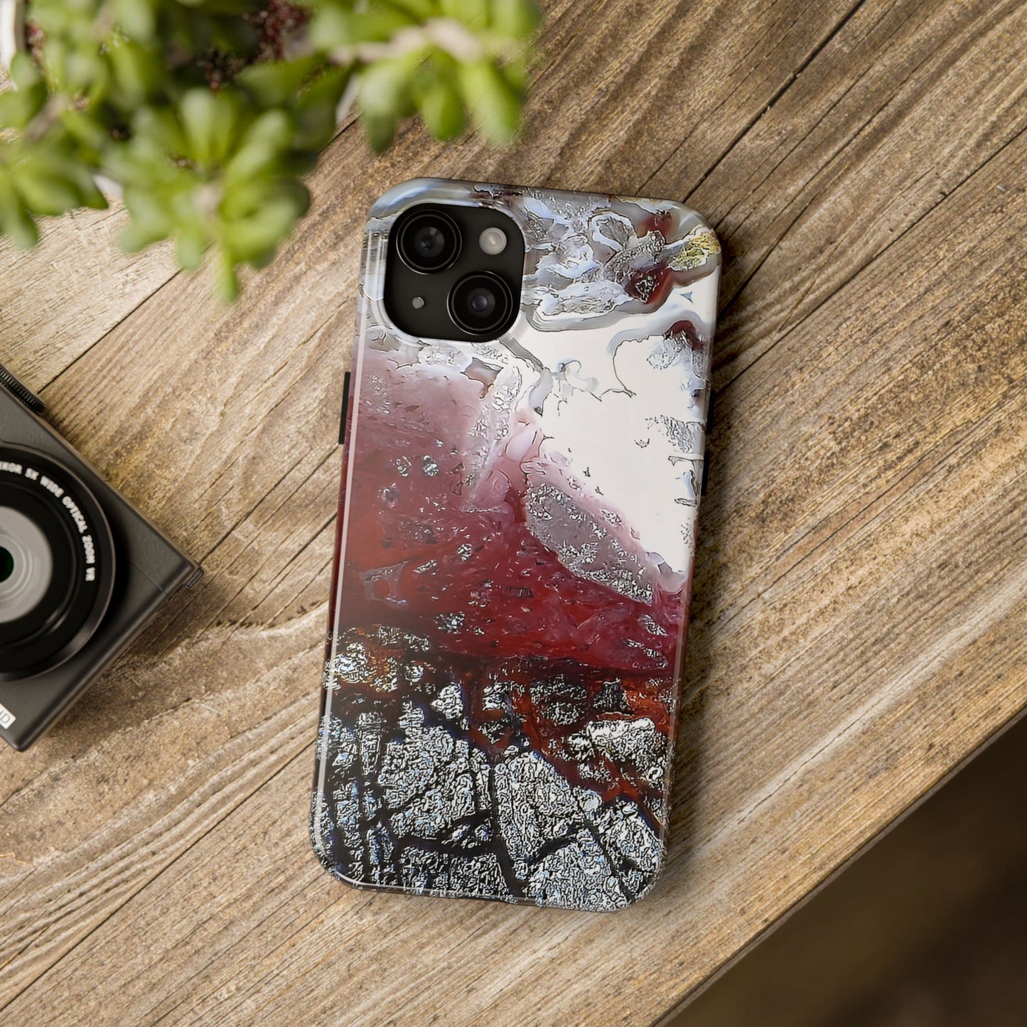 Laguna Lace Agate iPhone 15 Tough Phone Case