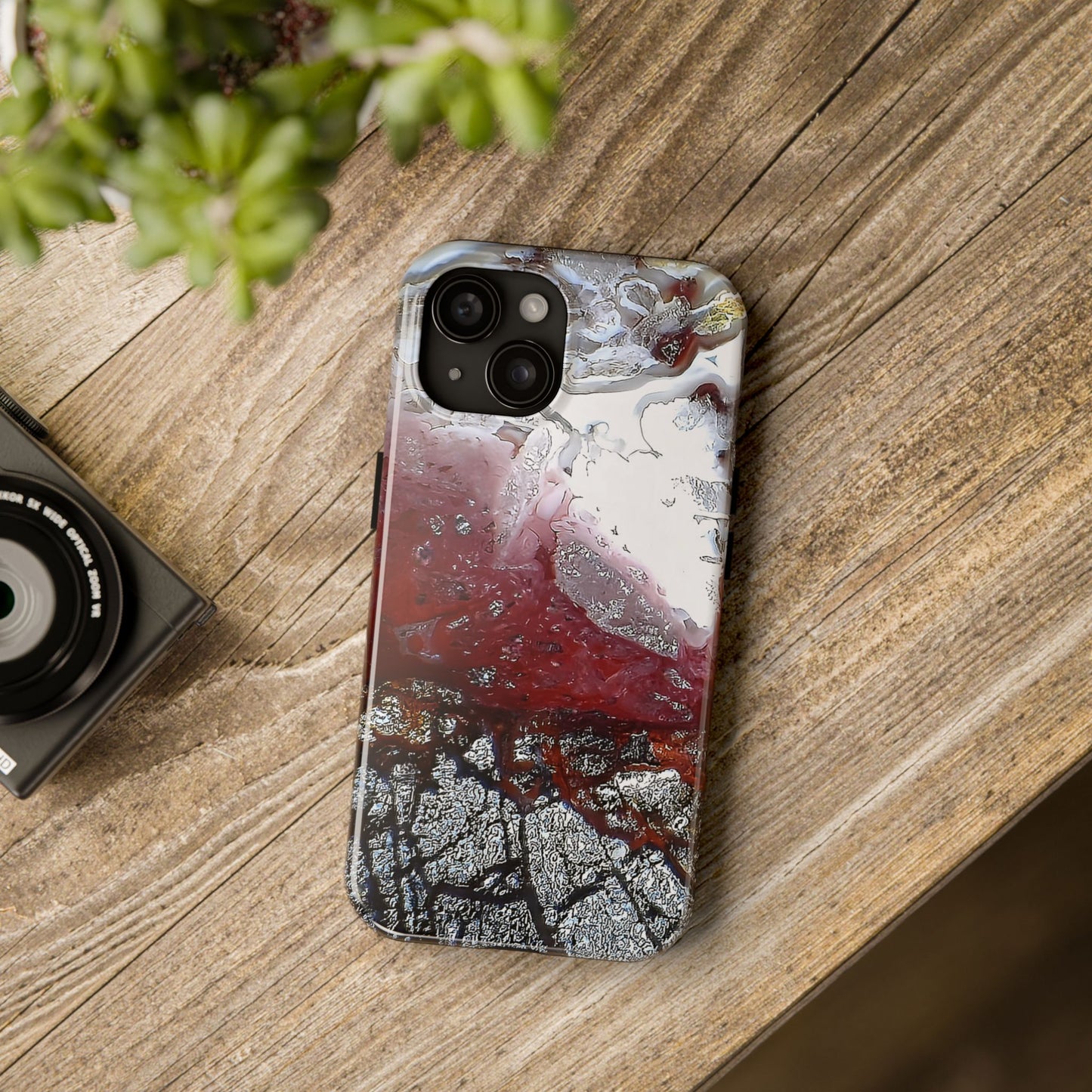 Laguna Lace Agate iPhone 15 Tough Phone Case