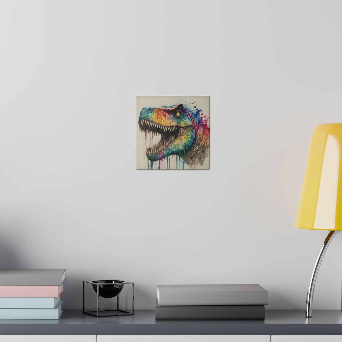 Watercolor Tyrannosaurus rex Canvas Print Wall Art Décor, Beach Décor
