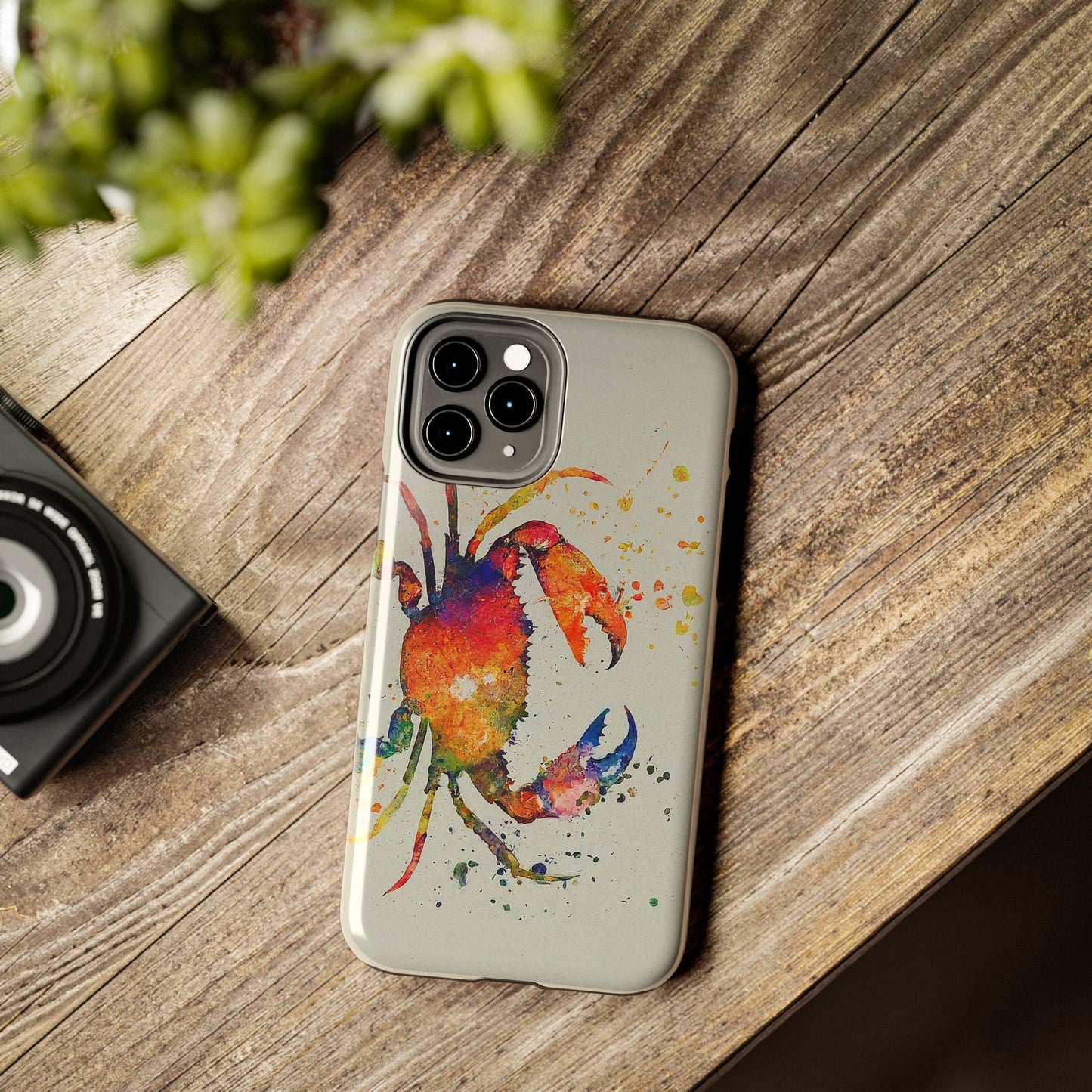 Water Color Crab iPhone 11 Tough Phone Case