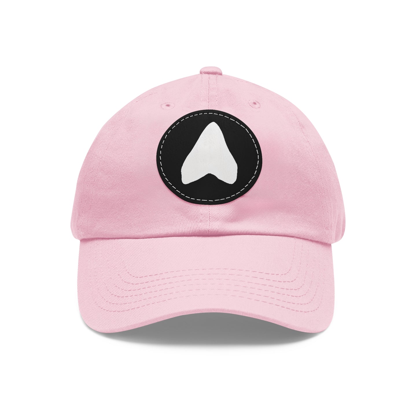 Megalodon Shark Tooth Hat\Cap with Leather Patch - Multiple Colors