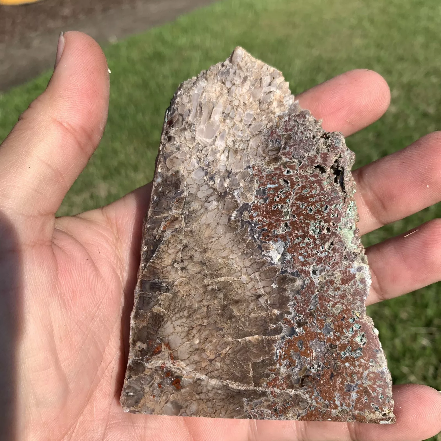 Polished Plume Agate from Indonesia, Slab, Slice