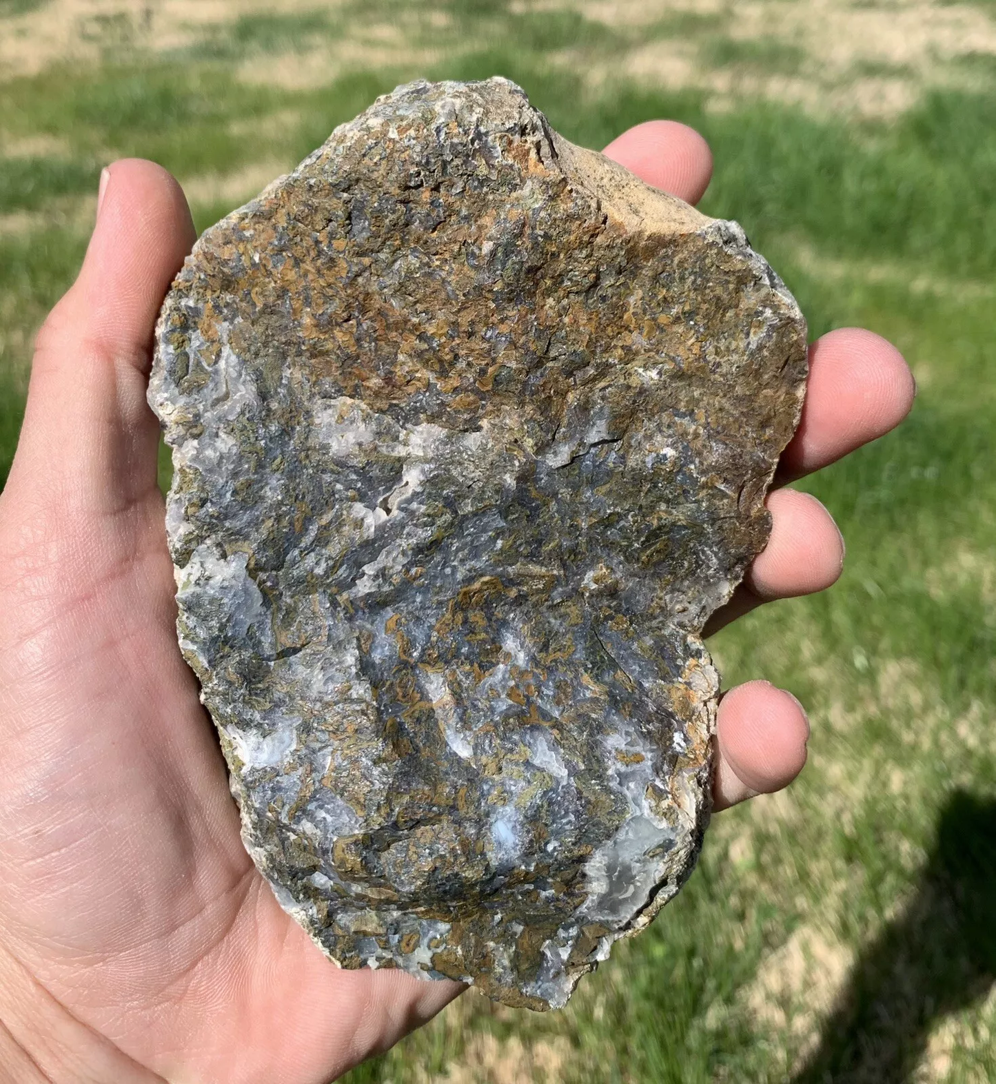 Polished Yellow Green Moss Agate from Indonesia, Slab, Slice