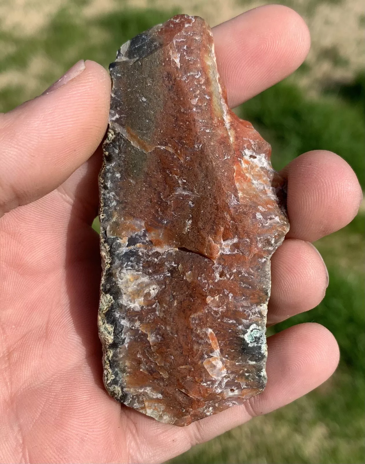 Polished Fire Plume Agate from Indonesia, Slab, Slice