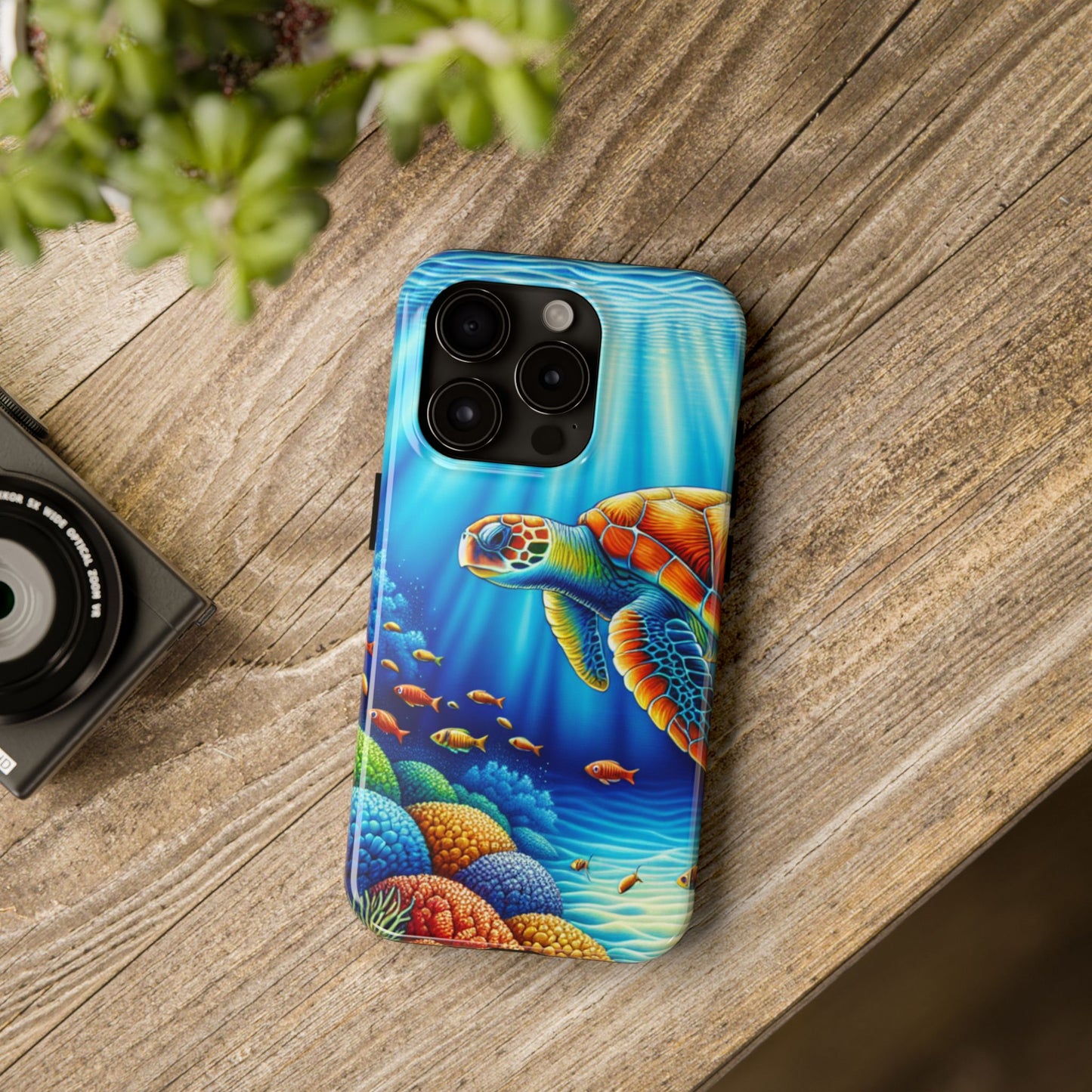 Sea Turtle iPhone 15 Tough Phone Case